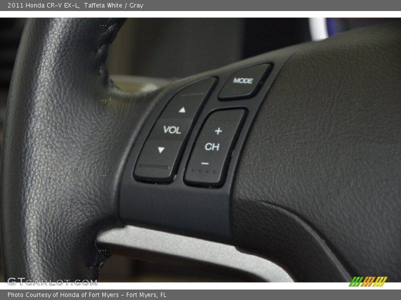 Taffeta White / Gray 2011 Honda CR-V EX-L