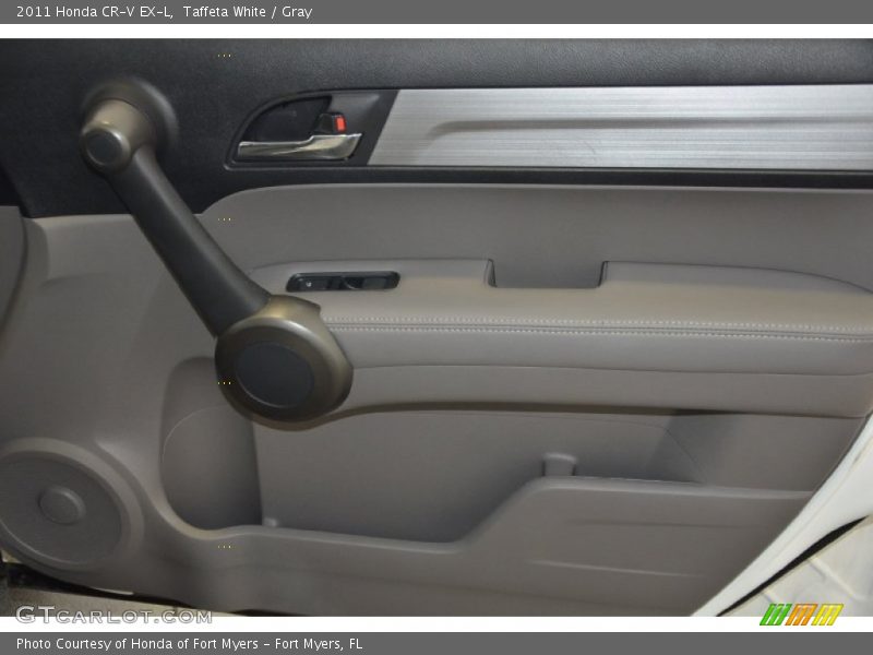 Taffeta White / Gray 2011 Honda CR-V EX-L