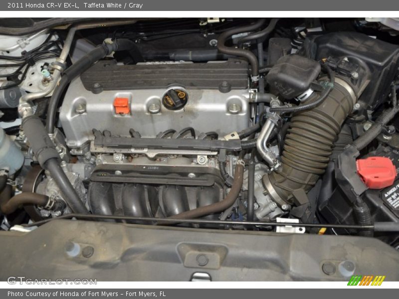 Taffeta White / Gray 2011 Honda CR-V EX-L