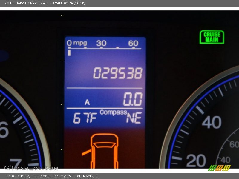 Taffeta White / Gray 2011 Honda CR-V EX-L