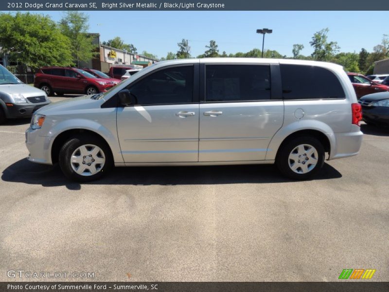 Bright Silver Metallic / Black/Light Graystone 2012 Dodge Grand Caravan SE