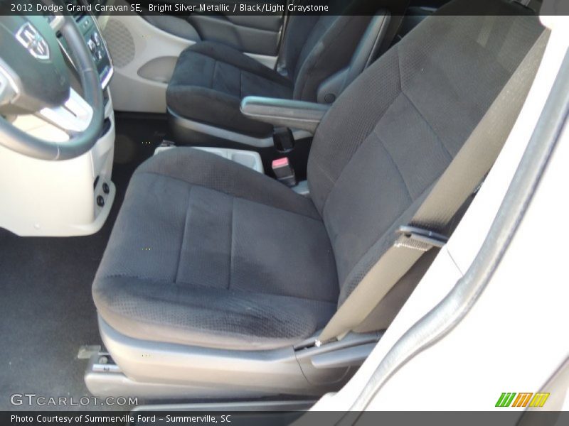 Bright Silver Metallic / Black/Light Graystone 2012 Dodge Grand Caravan SE
