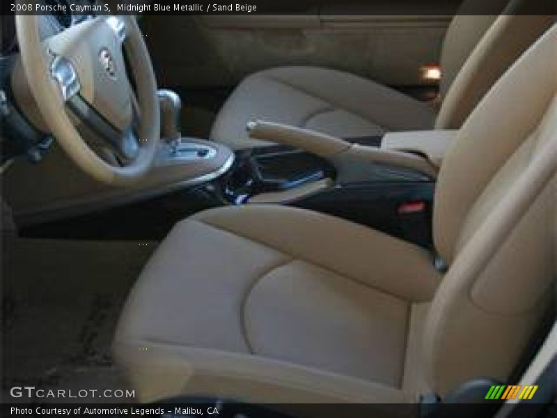 Midnight Blue Metallic / Sand Beige 2008 Porsche Cayman S