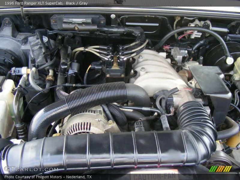 Black / Gray 1996 Ford Ranger XLT SuperCab