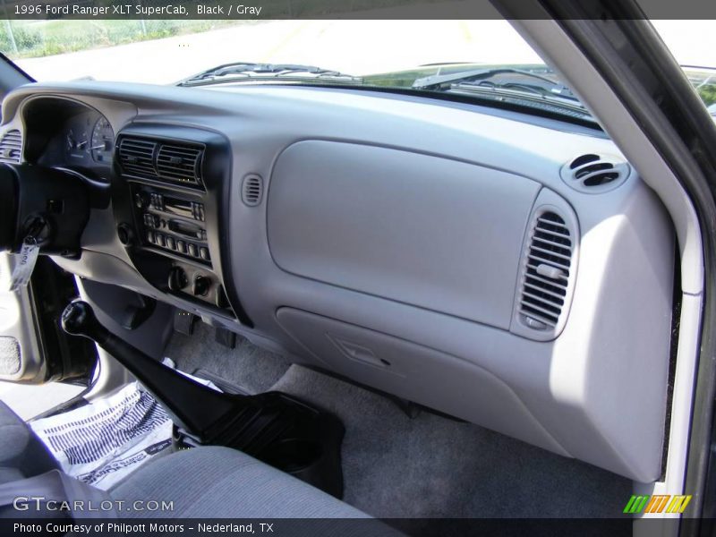 Black / Gray 1996 Ford Ranger XLT SuperCab