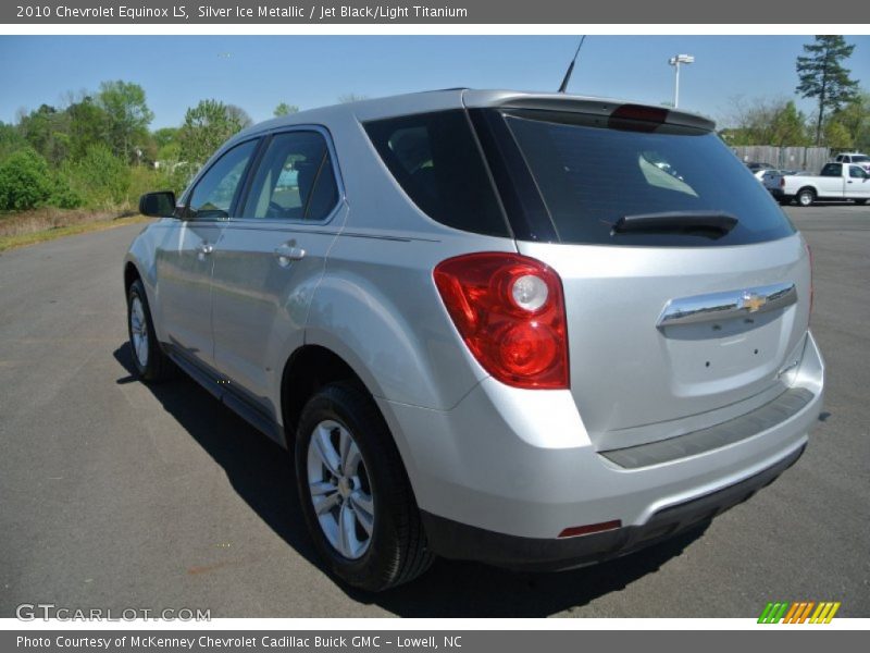 Silver Ice Metallic / Jet Black/Light Titanium 2010 Chevrolet Equinox LS