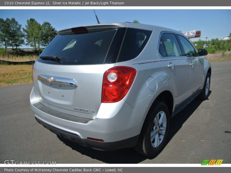 Silver Ice Metallic / Jet Black/Light Titanium 2010 Chevrolet Equinox LS