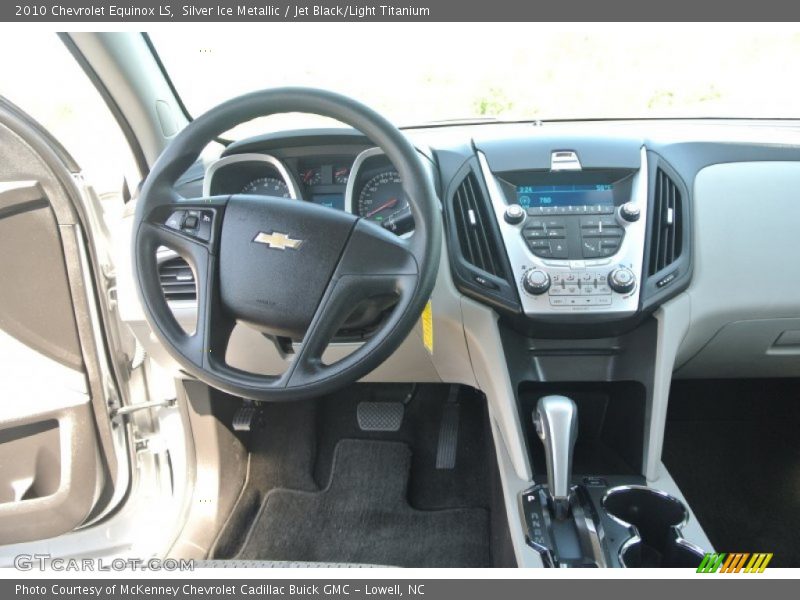 Silver Ice Metallic / Jet Black/Light Titanium 2010 Chevrolet Equinox LS