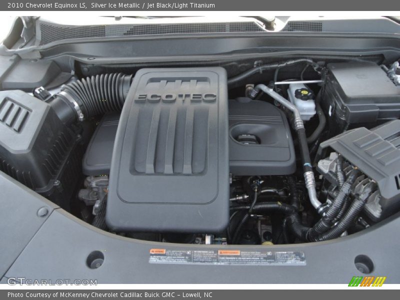 Silver Ice Metallic / Jet Black/Light Titanium 2010 Chevrolet Equinox LS