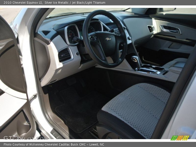 Silver Ice Metallic / Jet Black/Light Titanium 2010 Chevrolet Equinox LS