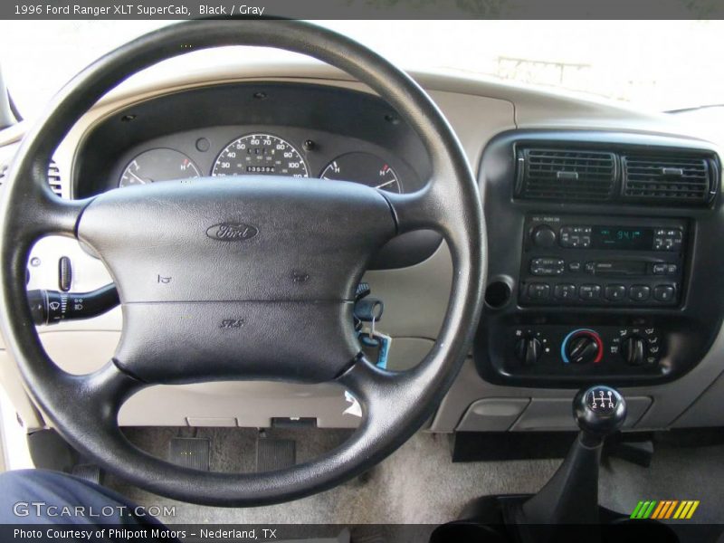 Black / Gray 1996 Ford Ranger XLT SuperCab