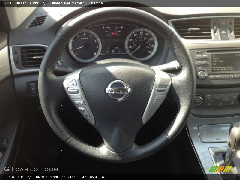 Brilliant Silver Metallic / Charcoal 2013 Nissan Sentra SR