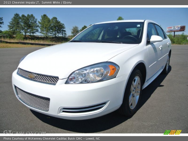 Summit White / Ebony 2013 Chevrolet Impala LT