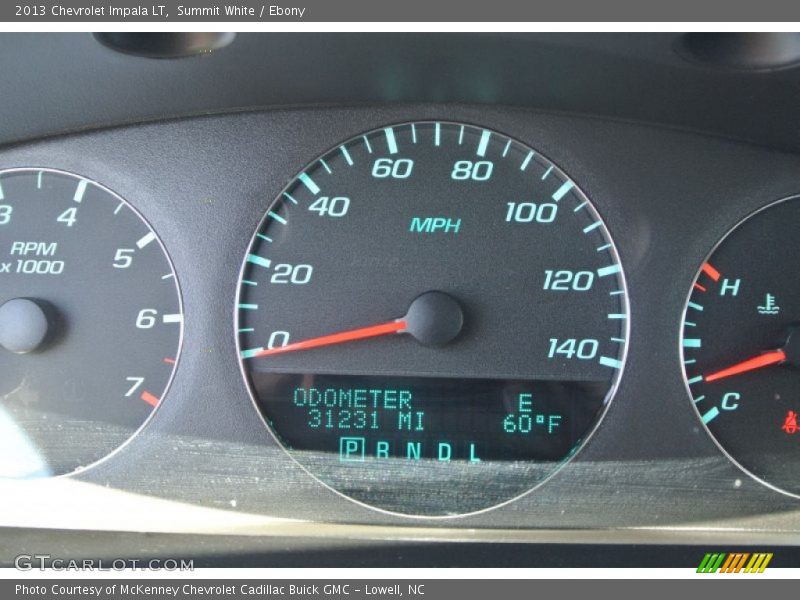 Summit White / Ebony 2013 Chevrolet Impala LT