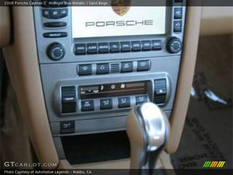 Midnight Blue Metallic / Sand Beige 2008 Porsche Cayman S