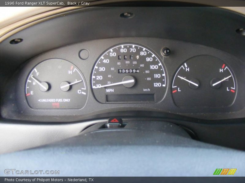 Black / Gray 1996 Ford Ranger XLT SuperCab