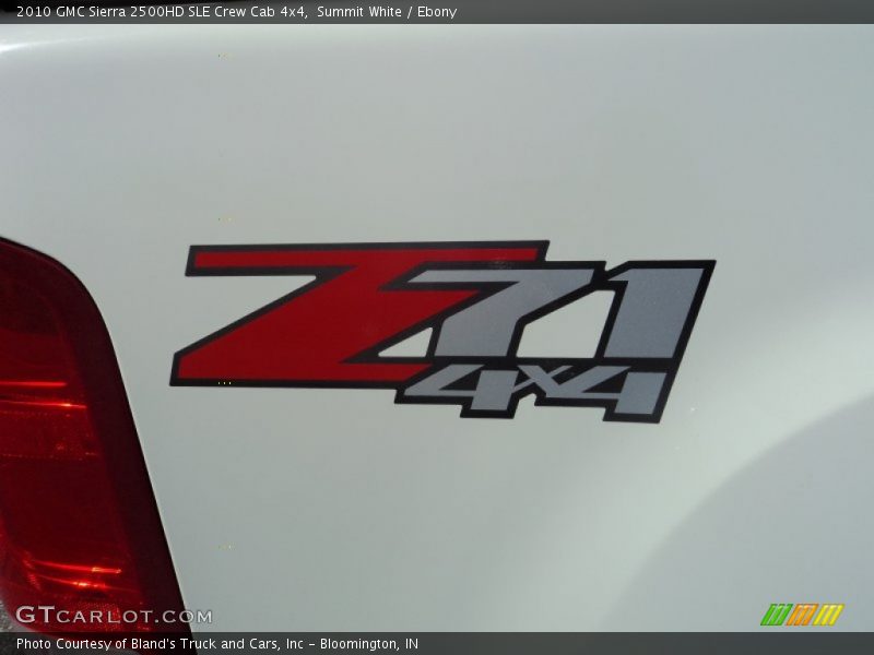 Summit White / Ebony 2010 GMC Sierra 2500HD SLE Crew Cab 4x4