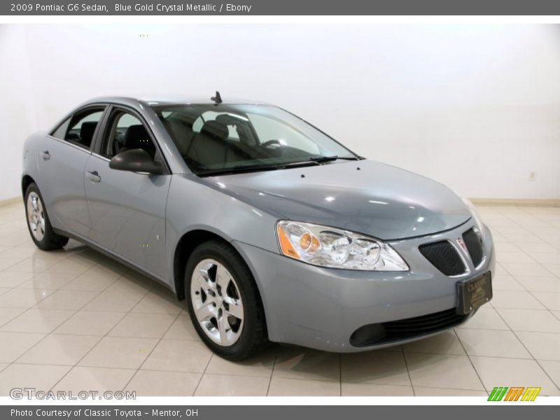 Blue Gold Crystal Metallic / Ebony 2009 Pontiac G6 Sedan