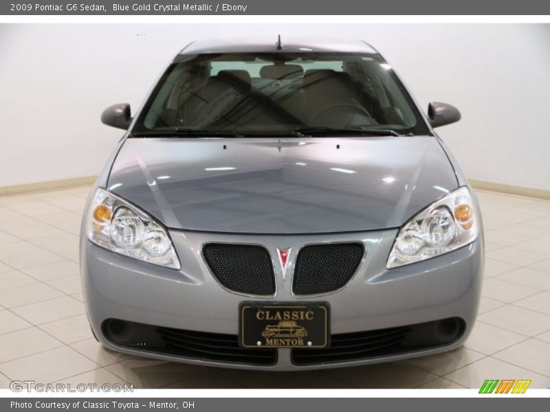 Blue Gold Crystal Metallic / Ebony 2009 Pontiac G6 Sedan