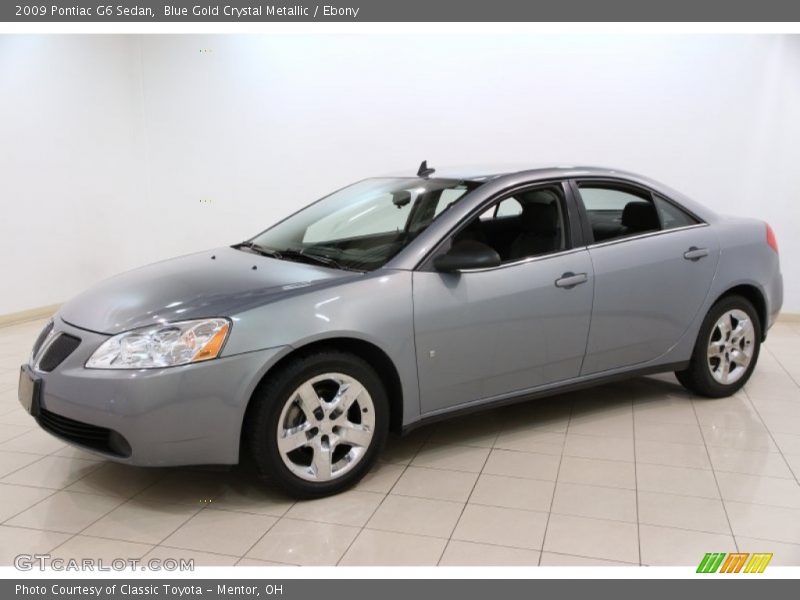 Blue Gold Crystal Metallic / Ebony 2009 Pontiac G6 Sedan