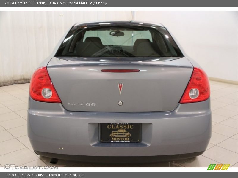 Blue Gold Crystal Metallic / Ebony 2009 Pontiac G6 Sedan