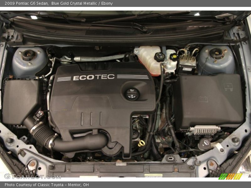 Blue Gold Crystal Metallic / Ebony 2009 Pontiac G6 Sedan