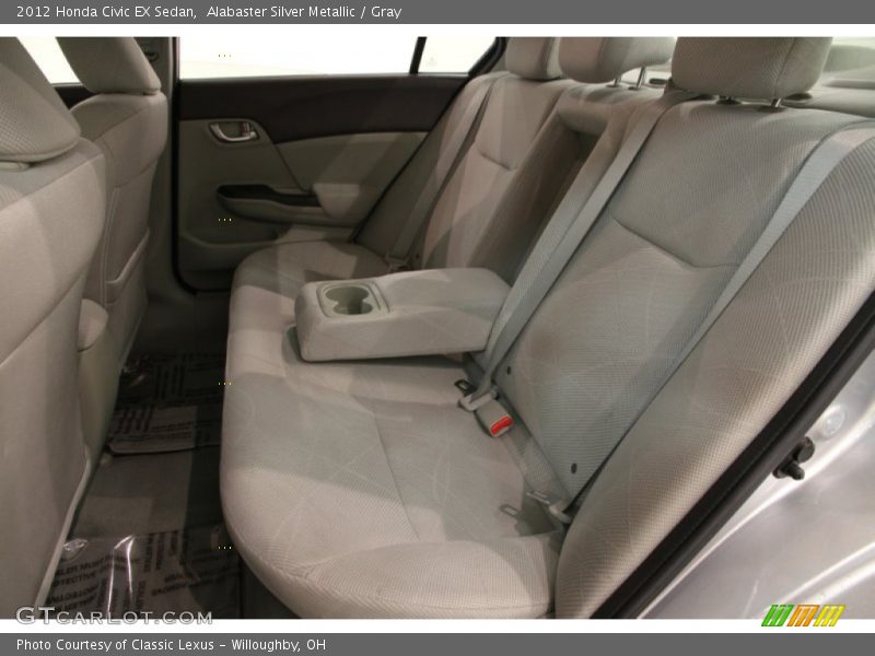 Alabaster Silver Metallic / Gray 2012 Honda Civic EX Sedan