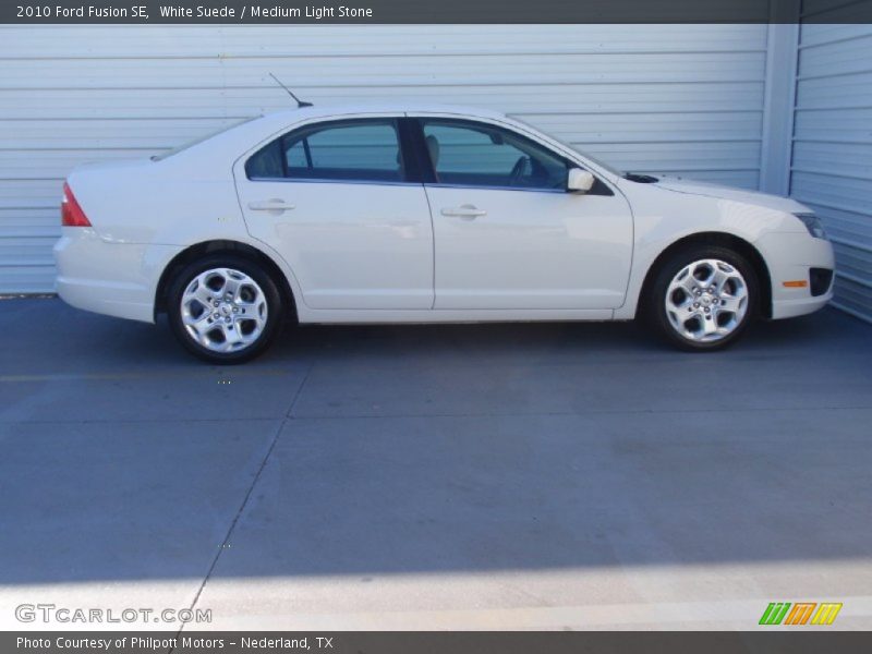 White Suede / Medium Light Stone 2010 Ford Fusion SE
