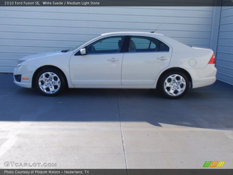 White Suede / Medium Light Stone 2010 Ford Fusion SE