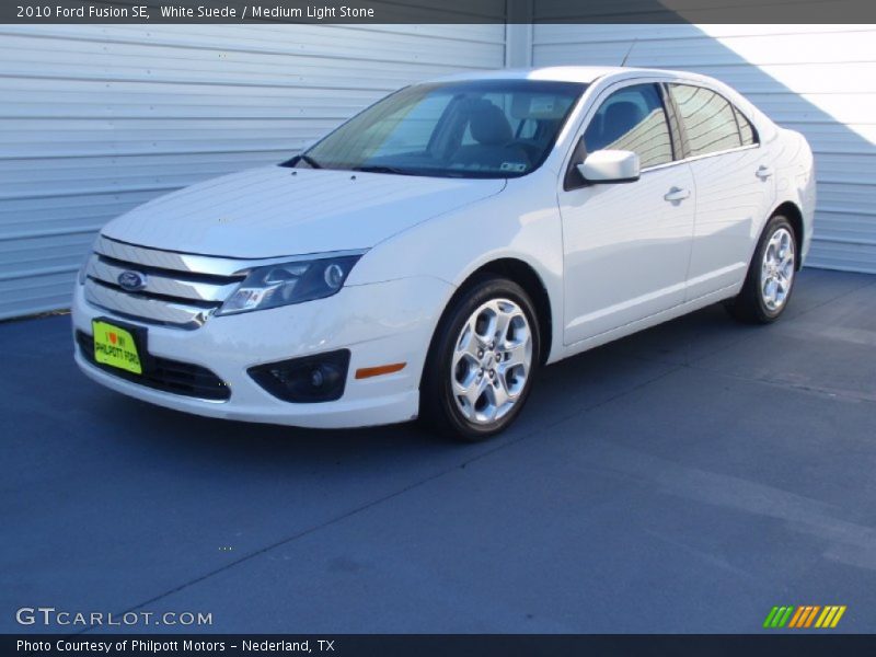 White Suede / Medium Light Stone 2010 Ford Fusion SE