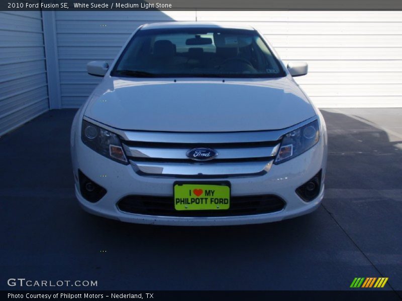 White Suede / Medium Light Stone 2010 Ford Fusion SE