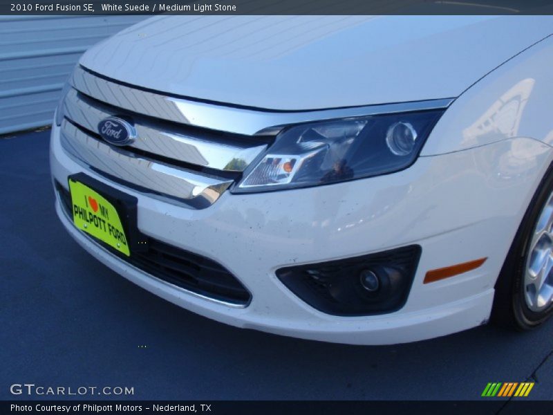White Suede / Medium Light Stone 2010 Ford Fusion SE