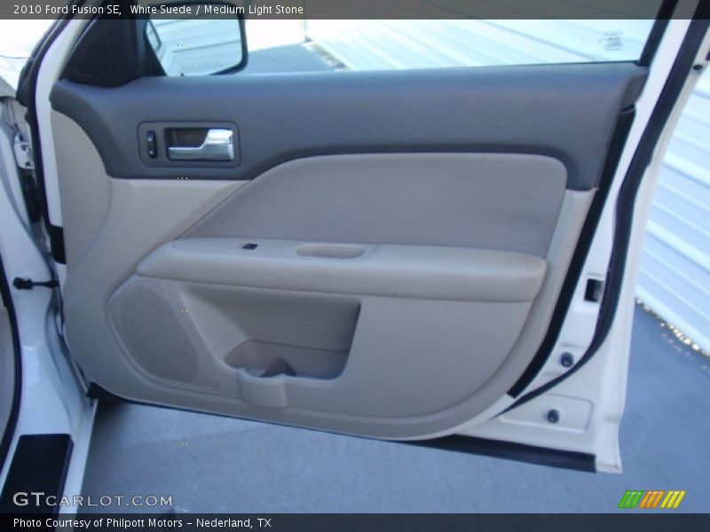 White Suede / Medium Light Stone 2010 Ford Fusion SE