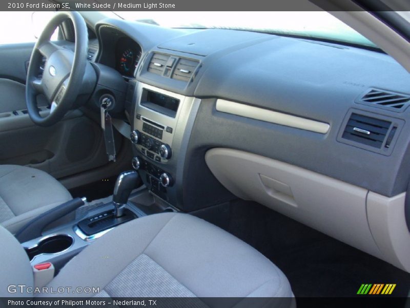 White Suede / Medium Light Stone 2010 Ford Fusion SE