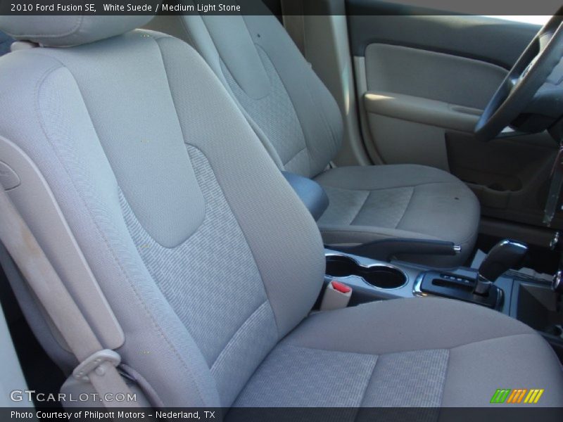 White Suede / Medium Light Stone 2010 Ford Fusion SE