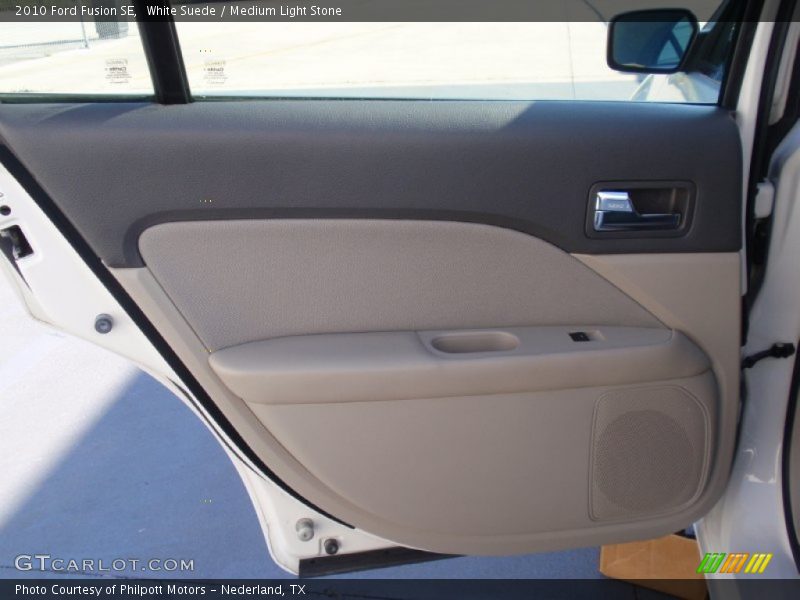 White Suede / Medium Light Stone 2010 Ford Fusion SE