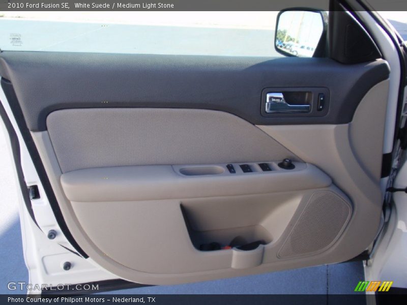 White Suede / Medium Light Stone 2010 Ford Fusion SE