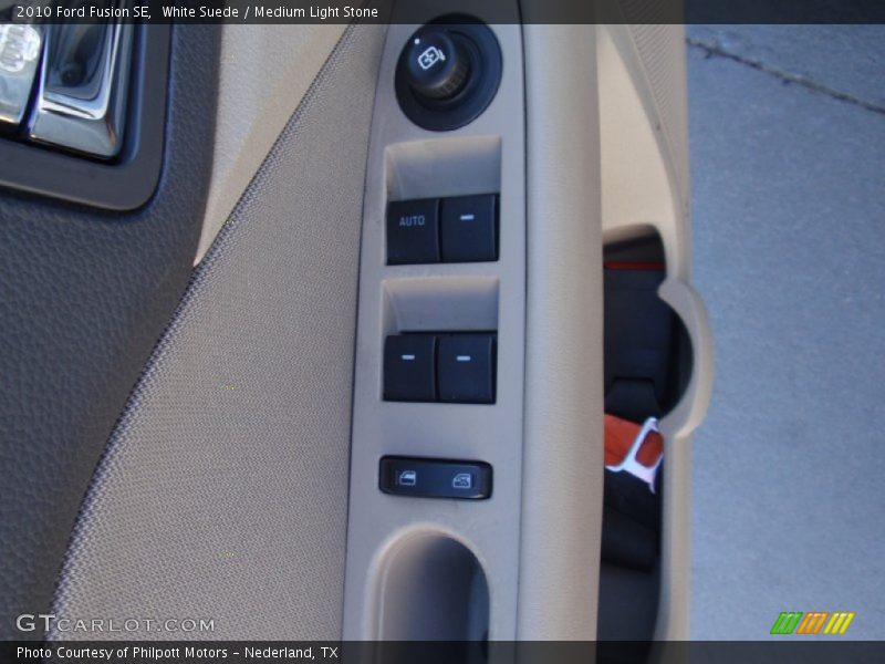 White Suede / Medium Light Stone 2010 Ford Fusion SE