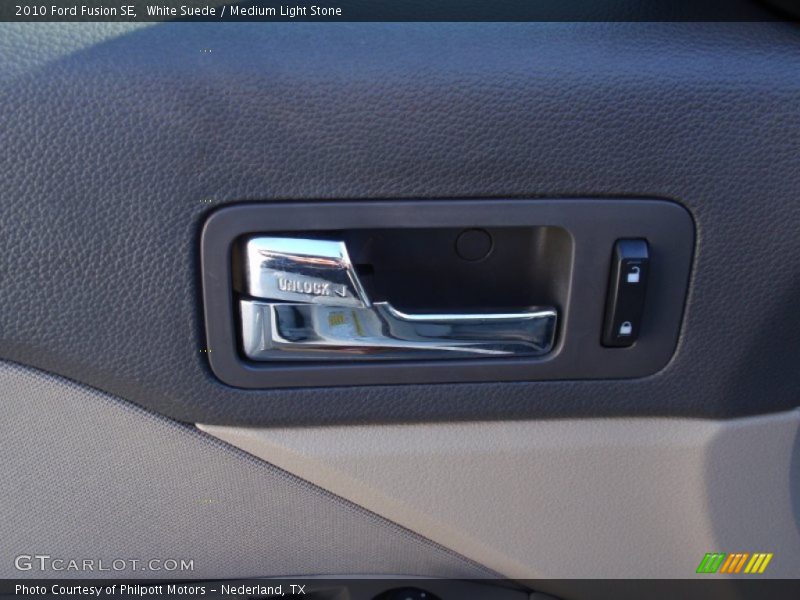 White Suede / Medium Light Stone 2010 Ford Fusion SE