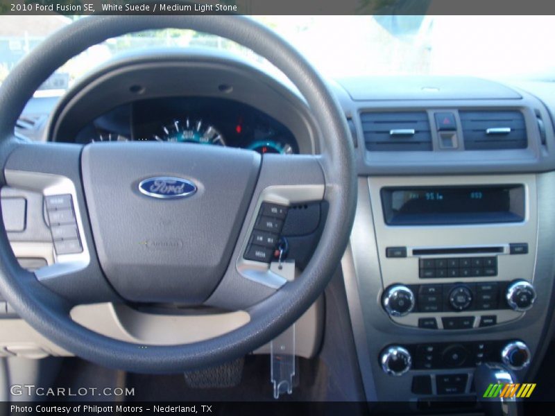 White Suede / Medium Light Stone 2010 Ford Fusion SE