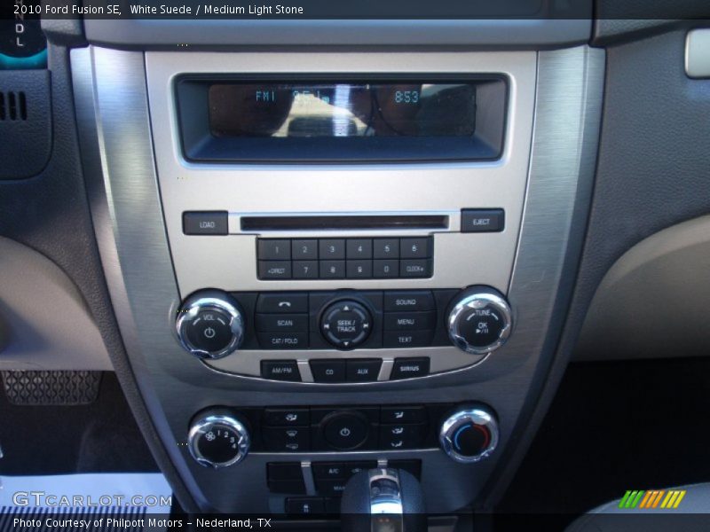 White Suede / Medium Light Stone 2010 Ford Fusion SE