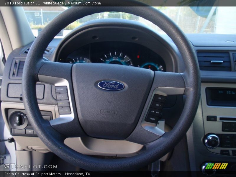 White Suede / Medium Light Stone 2010 Ford Fusion SE