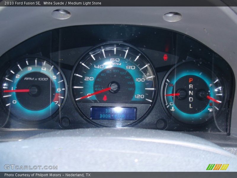 White Suede / Medium Light Stone 2010 Ford Fusion SE