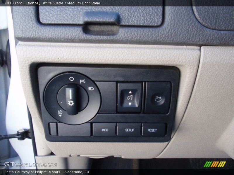 White Suede / Medium Light Stone 2010 Ford Fusion SE