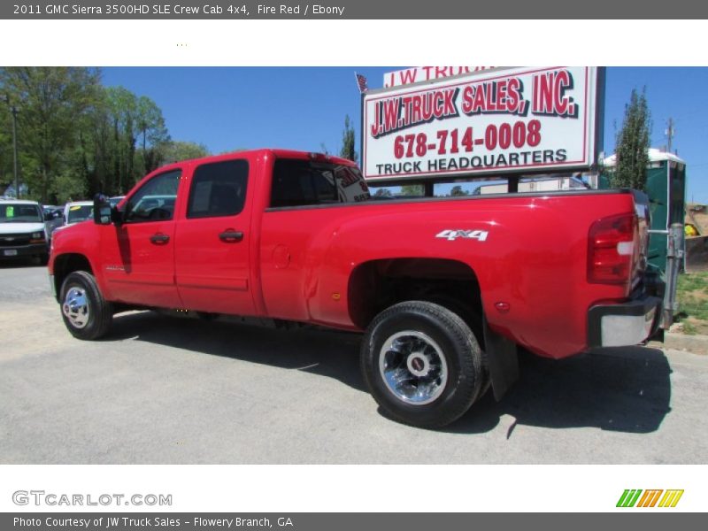 Fire Red / Ebony 2011 GMC Sierra 3500HD SLE Crew Cab 4x4