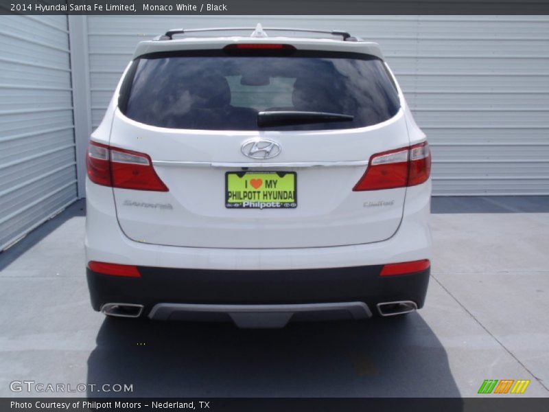 Monaco White / Black 2014 Hyundai Santa Fe Limited
