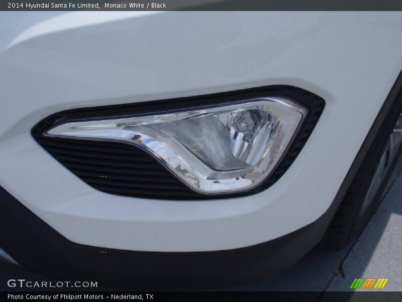 Monaco White / Black 2014 Hyundai Santa Fe Limited