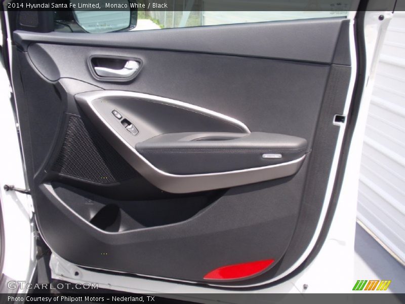 Monaco White / Black 2014 Hyundai Santa Fe Limited
