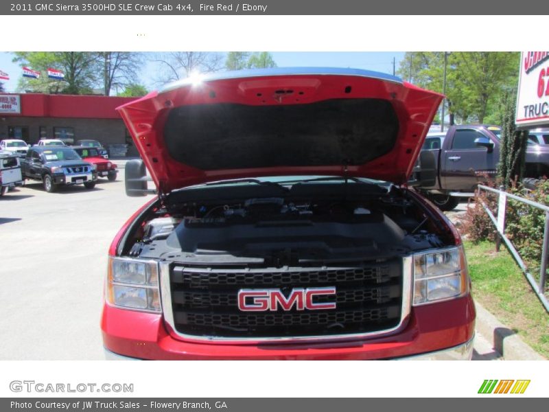 Fire Red / Ebony 2011 GMC Sierra 3500HD SLE Crew Cab 4x4