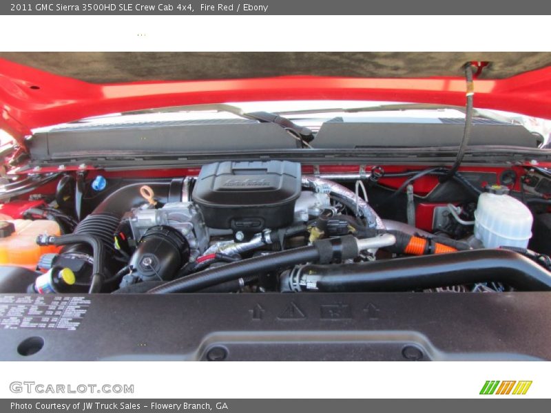 Fire Red / Ebony 2011 GMC Sierra 3500HD SLE Crew Cab 4x4